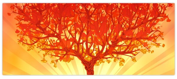 Tablou - Copac în lumina soarelui (120x50 cm)