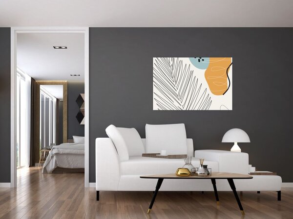 Tablou - Ilustrație de frunze (90x60 cm)