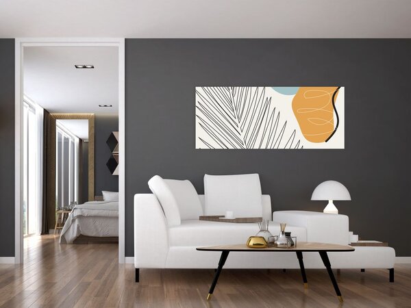 Tablou - Ilustrație de frunze (120x50 cm)