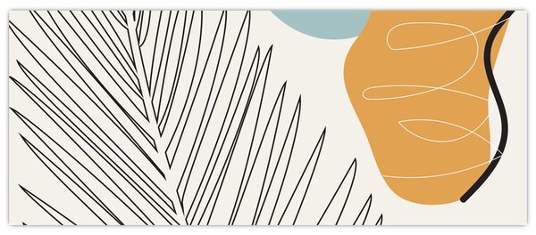 Tablou - Ilustrație de frunze (120x50 cm)