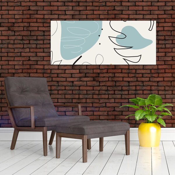 Tablou - Ilustrație de frunze (120x50 cm)