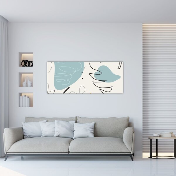Tablou - Ilustrație de frunze (120x50 cm)
