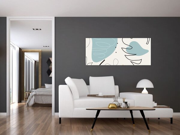 Tablou - Ilustrație de frunze (120x50 cm)