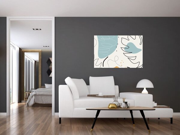 Tablou - Ilustrație de frunze (90x60 cm)