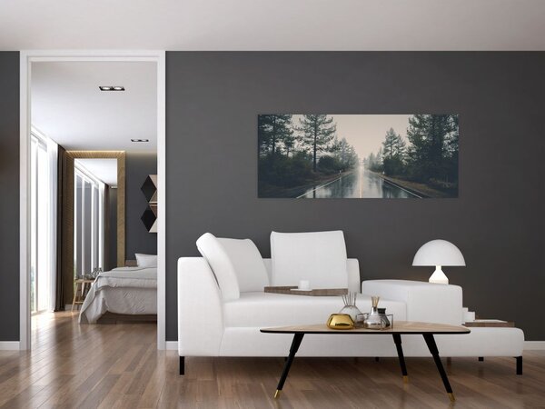 Tablou - Drum în ploaie (120x50 cm)