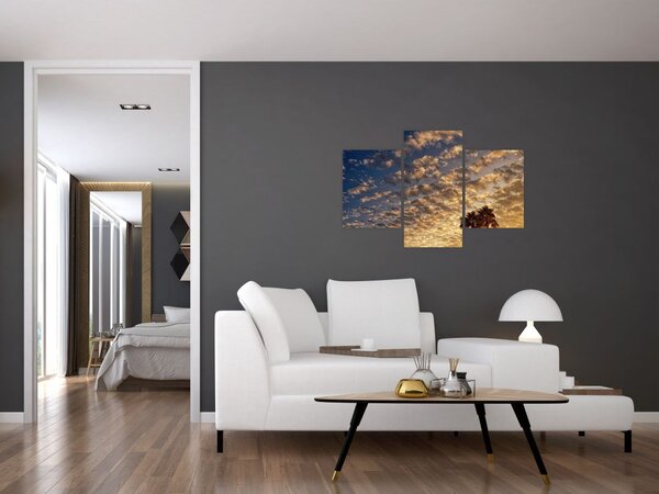 Tablou - Palmieri între nori (90x60 cm)