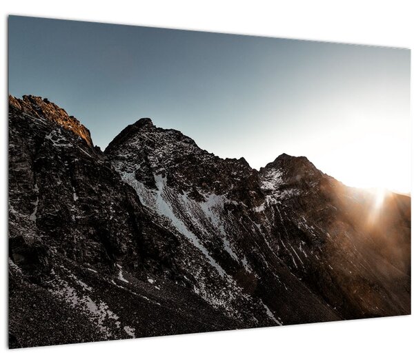 Tablou - Lanț de munți stâncos (90x60 cm)