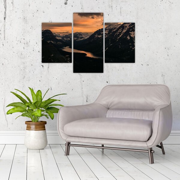 Tablou - Lac între munți (90x60 cm)