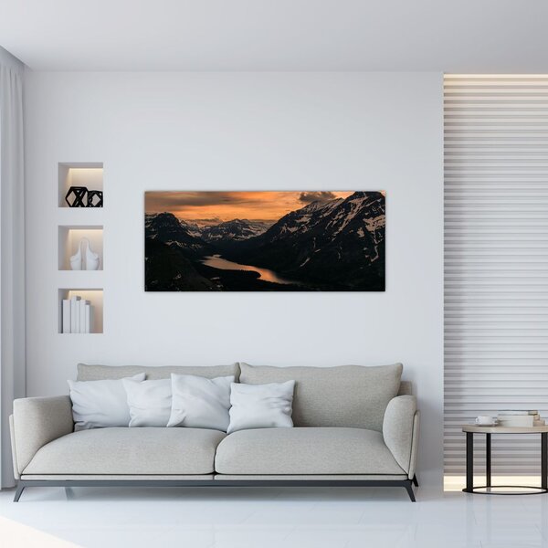 Tablou - Lac între munți (120x50 cm)