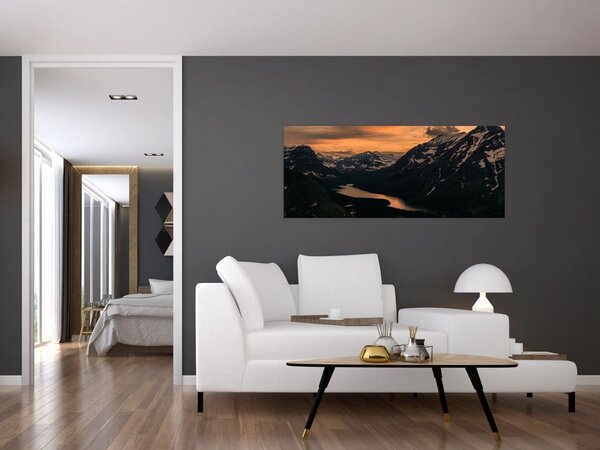 Tablou - Lac între munți (120x50 cm)