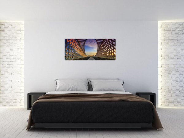 Tablou - Pod cu arhitectură modernă (120x50 cm)