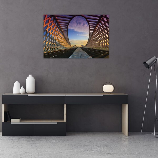 Tablou - Pod cu arhitectură modernă (90x60 cm)