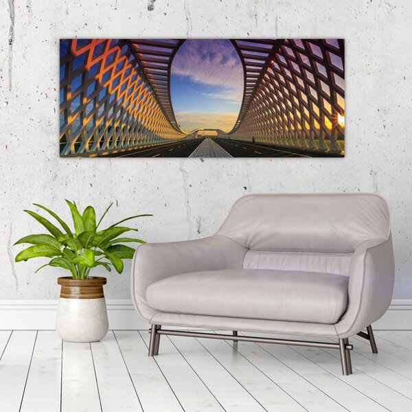 Tablou - Pod cu arhitectură modernă (120x50 cm)