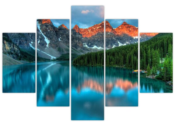 Tablou - Lac turcoaz (150x105 cm)