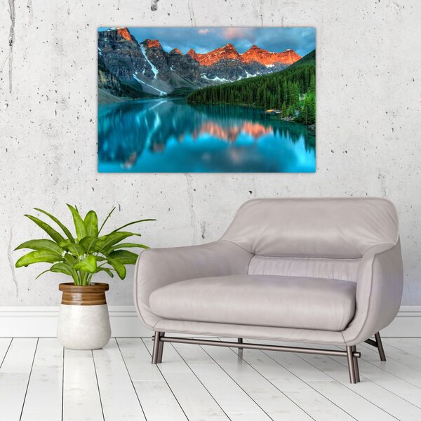 Tablou - Lac turcoaz (90x60 cm)