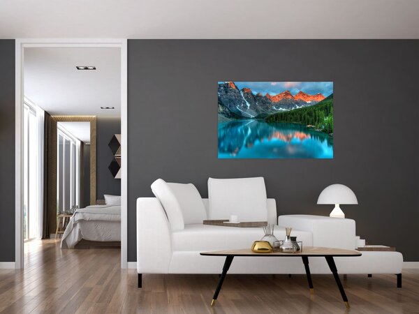 Tablou - Lac turcoaz (90x60 cm)