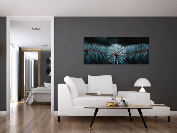 Tablou -Crenguțe ale unui conifer (120x50 cm)