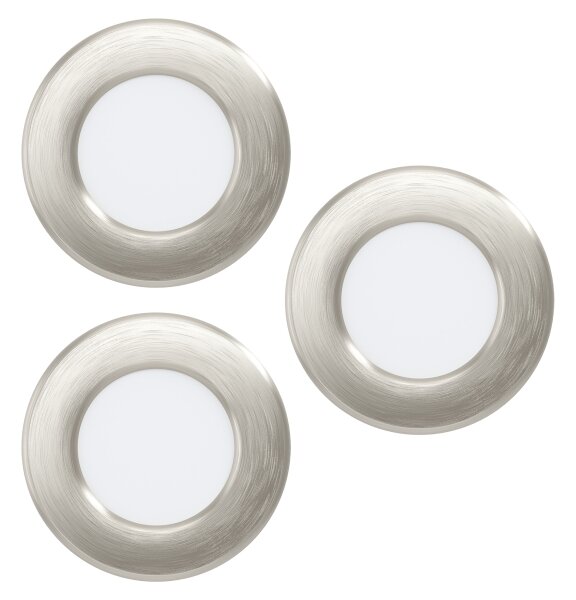 Eglo 901434 - Set 3x LED RGBW FUEVA-Z, plafonieră LED 2,8W/230V, 8,8 cm, IP44, crom