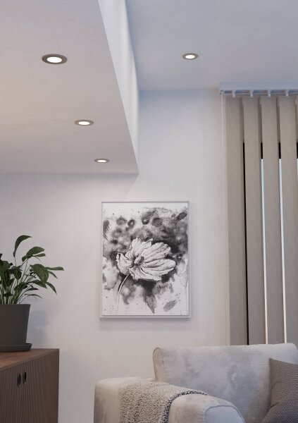Eglo 901434 - Set 3x LED RGBW FUEVA-Z, plafonieră LED 2,8W/230V, 8,8 cm, IP44, crom