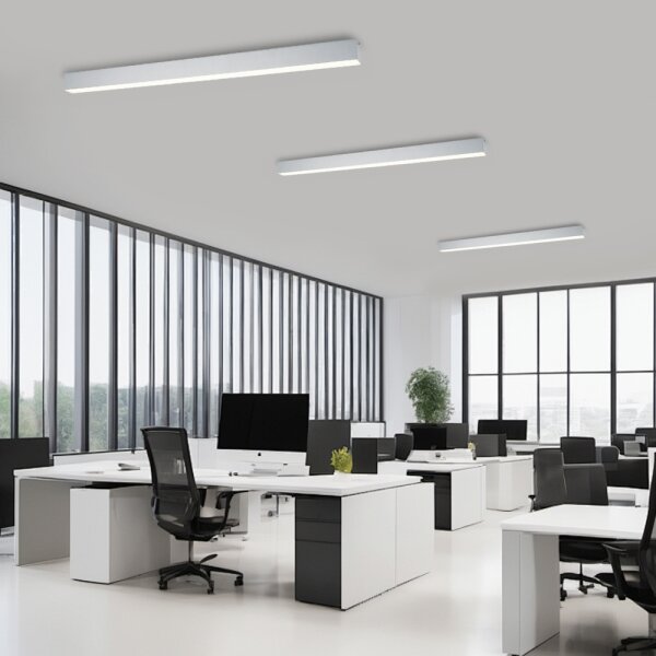 Brilagi - Plafonieră LED reglabilă SLEEKLINE LED/40W/230V Wi-Fi Tuya argintiu+telecomandă