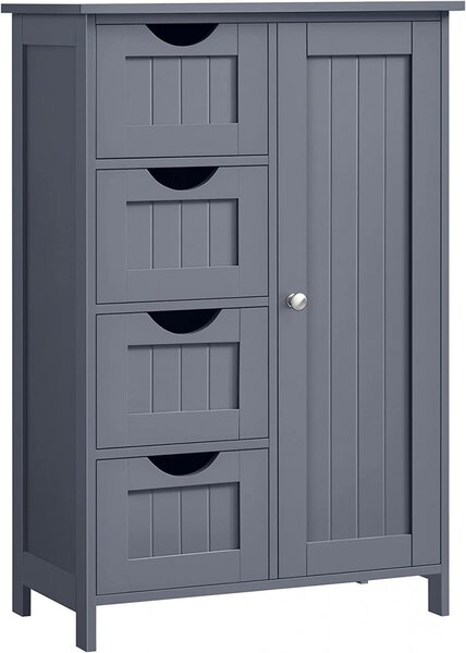 Dulap de baie Model Caldwell, Gri, 55x30x81 cm