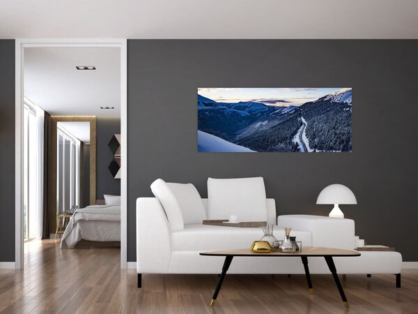 Tablou - Pantă înzăpezită (120x50 cm)