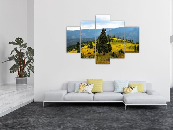 Tablou - Lunca de munte (150x105 cm)