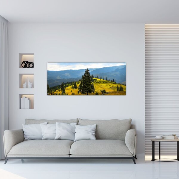Tablou - Lunca de munte (120x50 cm)