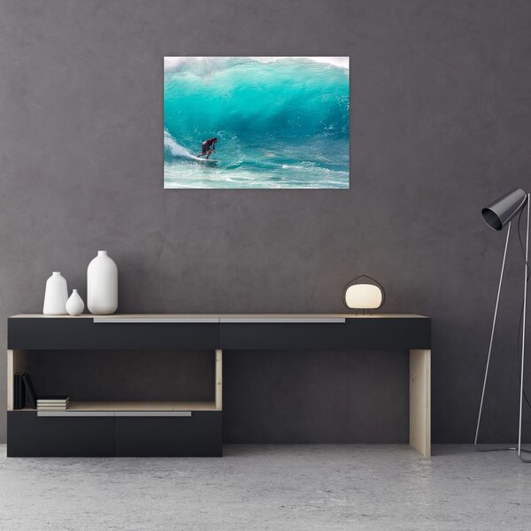 Tablou - Surfer în valuri (70x50 cm)