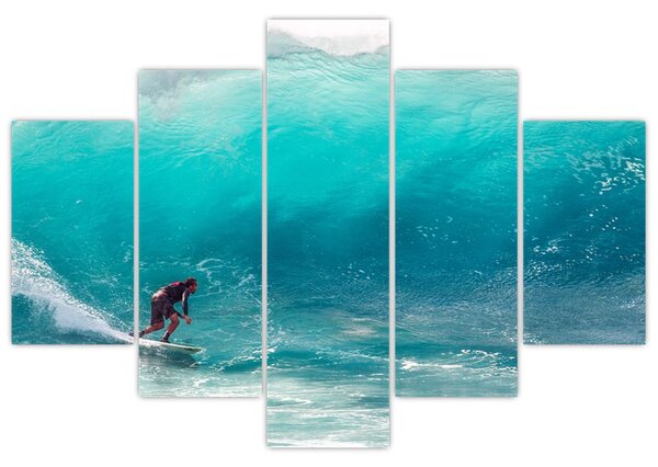 Tablou - Surfer în valuri (150x105 cm)