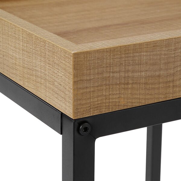 Set 2 Masute de Cafea Model Scarlett, 45x40x55/40x38x51 cm, Maro