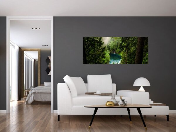 Tablou - Fereastra între copaci (120x50 cm)