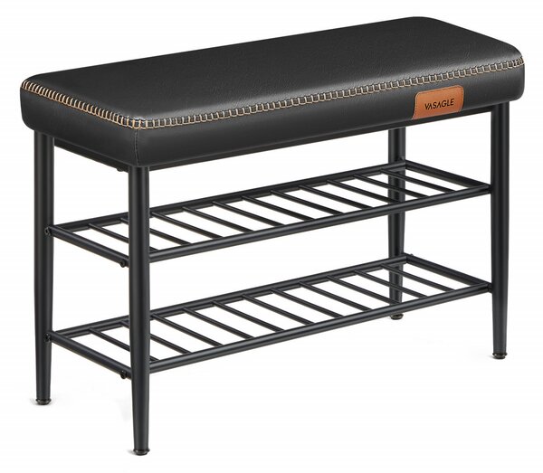 Banca hol Model Spencer, Negru, 80x30x50 cm