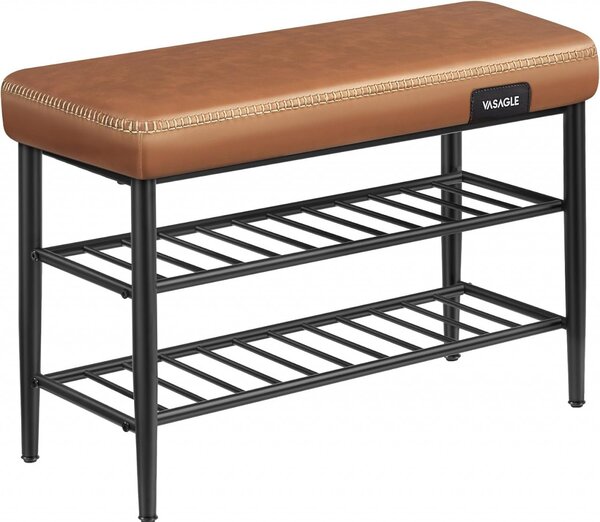 Banca hol Model Quentin, Maro / Negru, 80x30x50 cm