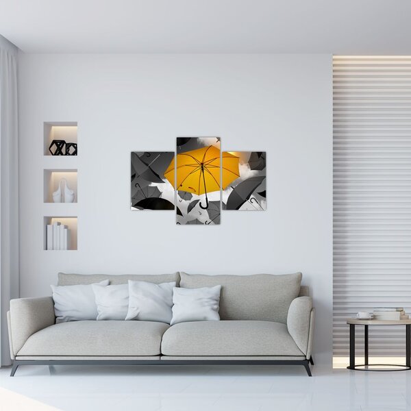 Tablou - Umbrelă galbenă (90x60 cm)