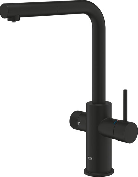 Grohe Blue Pure Minta baterie bucătărie pe picior negru 30590KF0