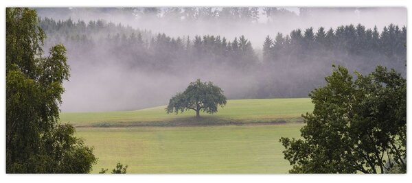 Tablou - Lunca cu copac (120x50 cm)