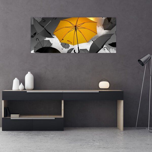 Tablou - Umbrelă galbenă (120x50 cm)