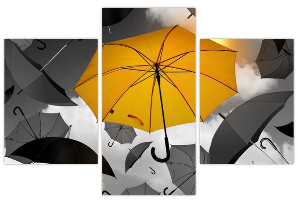 Tablou - Umbrelă galbenă (90x60 cm)