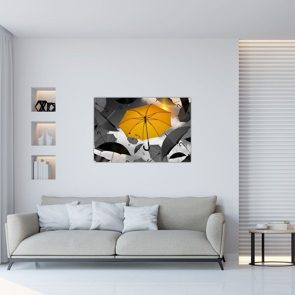 Tablou - Umbrelă galbenă (90x60 cm)