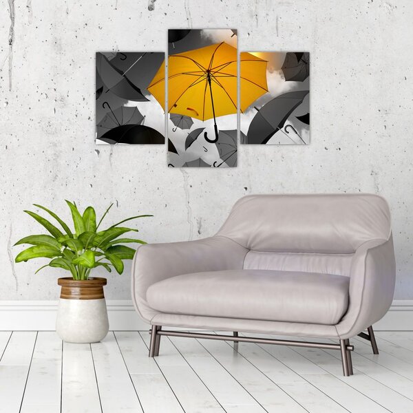 Tablou - Umbrelă galbenă (90x60 cm)