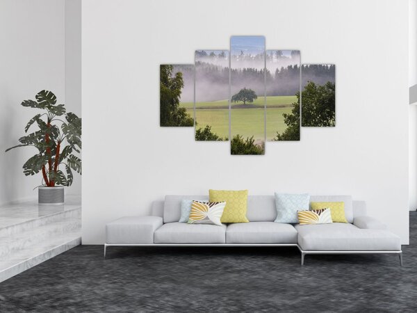 Tablou - Lunca cu copac (150x105 cm)