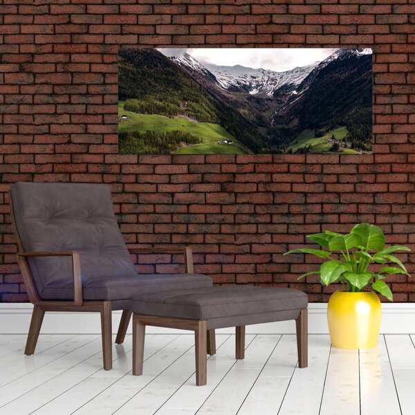 Tablou - Valea la poalele munților (120x50 cm)