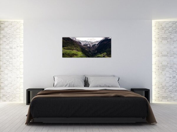 Tablou - Valea la poalele munților (120x50 cm)