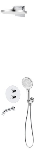 Set baterie cadă-duș Oltens Katla 34600100, cap de duș Oltens Regna 37009100, 39403100, 39100100, 37109100, 39304100, 37200100