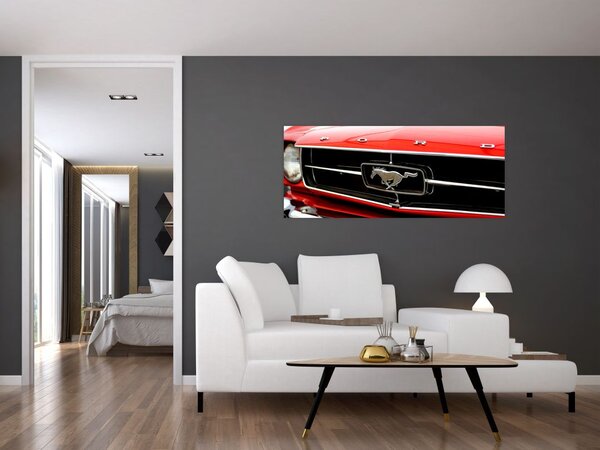 Tablou - Mașina roșie (120x50 cm)
