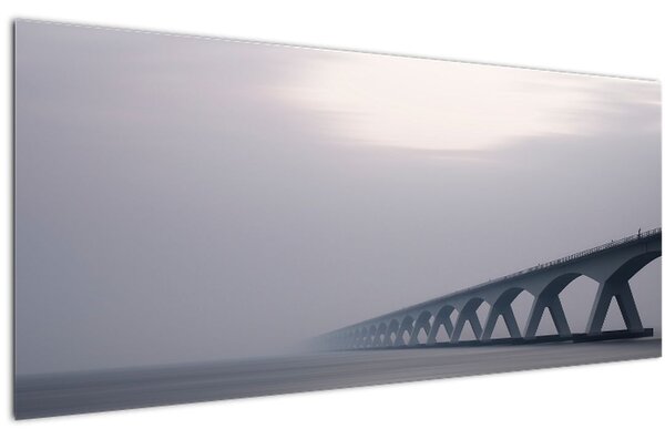 Tablou - Podul în ceață (120x50 cm)