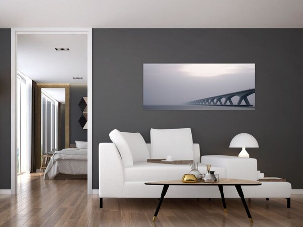 Tablou - Podul în ceață (120x50 cm)