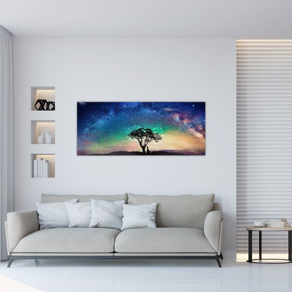 Tablou - Relaxare sub stele (120x50 cm)
