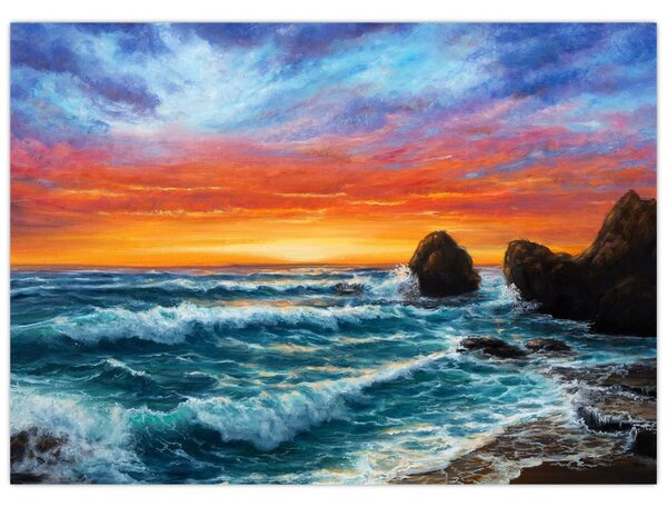 Tablou - Apus de soare (70x50 cm)